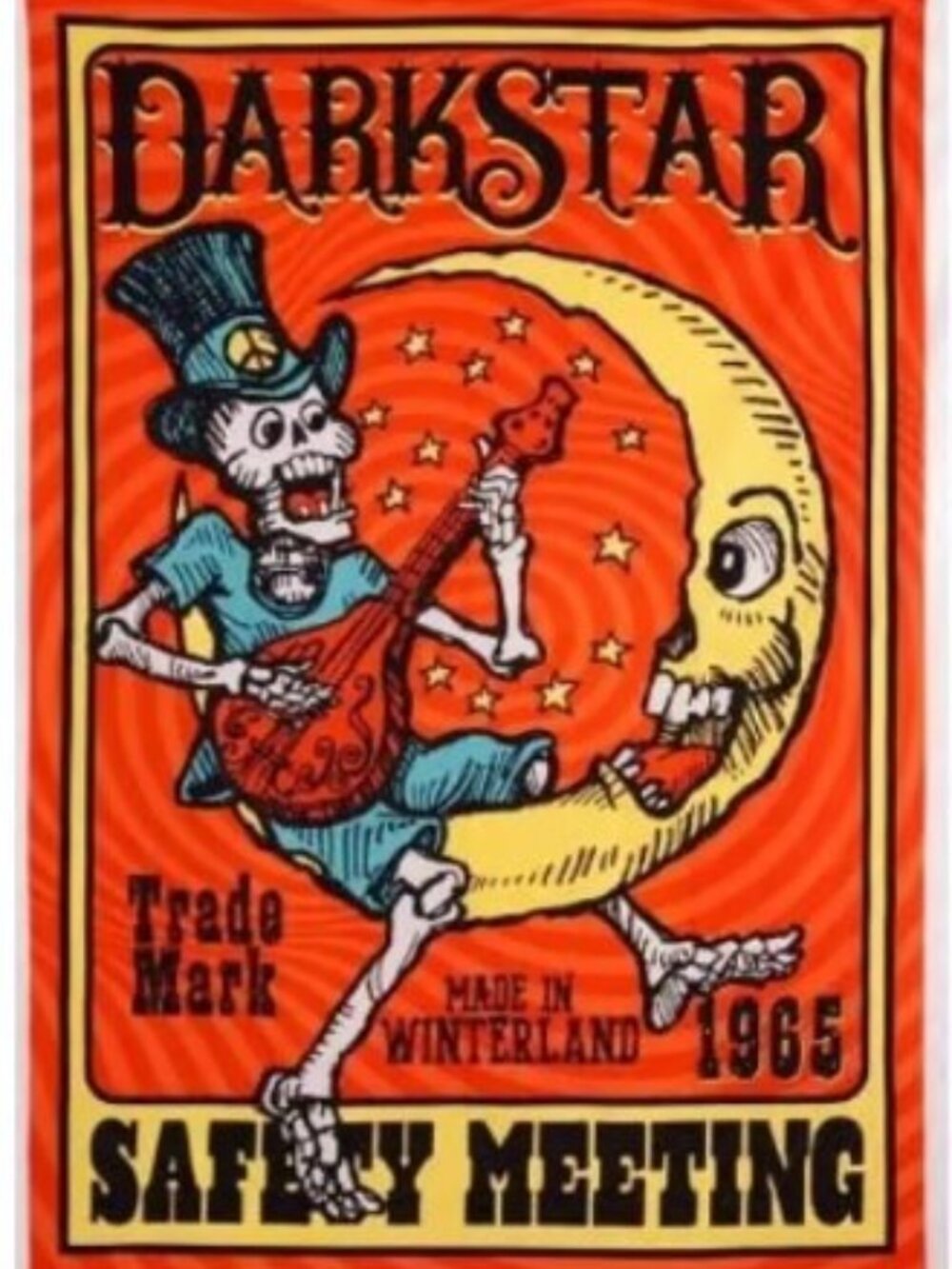 Dark Star Safety Meeting Tapestry by Tony Reonegro ~ 60" x 90" ~ Brand New!